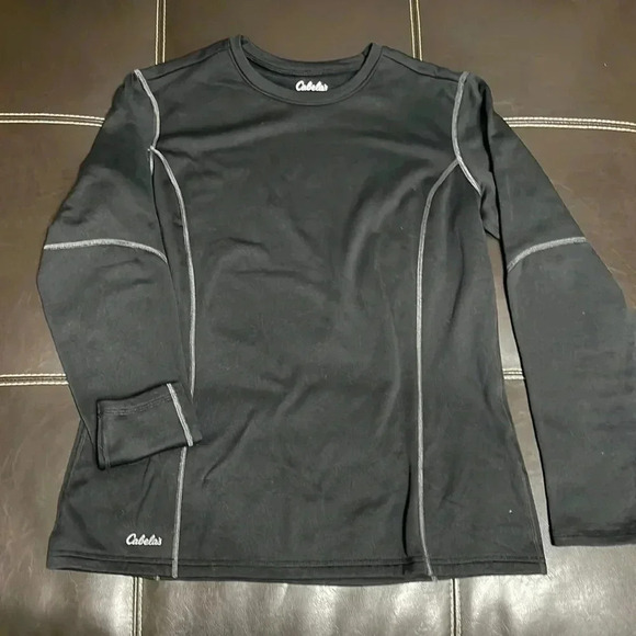 Cabela's Tops - 2/15 Cabelas Black Thermal Base Layer
